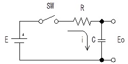 コンデンサの回路
