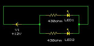 ＬＥＤの並列使用